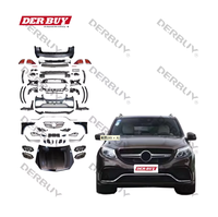Bodykit pour Benz ML166 mise à niveau vers GLE166 AMG diffuseur de pare-chocs avant avec tuyau d'échappement