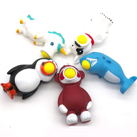Hochwertige Large Animal Shooting Foam Ball Weiche Vinyl puppe Animal Spitting Ball Squeeze Toy