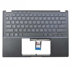 Repose-poignets d'occasion avec clavier rétroéclairé (version 2023) pour <span class=keywords><strong>ASUS</strong></span> <span class=keywords><strong>ROG</strong></span> <span class=keywords><strong>Flow</strong></span> <span class=keywords><strong>X13</strong></span> GV302 GV302X Noir - Product Image 3