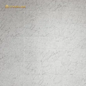 Stonelink Natural Marble Fluted Wall Panel Bathroom 3D Carrara White Fluted Marble Tiles