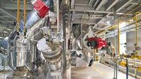 Continue instantkoffiepoederfabriek met hygiënisch ontwerp en geautomatiseerde handling voor voedselveilige productie