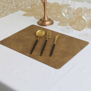 Vente chaude Qualité Rectangle PVC Napperons Résistant À La Chaleur Maison Cuisine PU Table À Manger Tapis Ensembles - Product Image 2