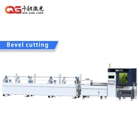 Machine de découpe laser fibre CNC 5 axes haute précision Qiangang 1500-3000W, Cypcut, pour métal, avec biseau automatique à 45 degrés, refroidissement par eau et télécommande IA