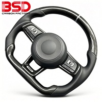 Volant en fibre de carbone forgé avec LED Rpm pour Volkswagen MK7 Golf 7 GTI MK6 GTD R GTS R-Line Tiguan Scirocco Passat Polo