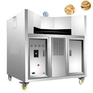 Pão árabe Forno Pão Pita Fazendo Máquina Dupla face gás de aquecimento totalmente automático e eficiente