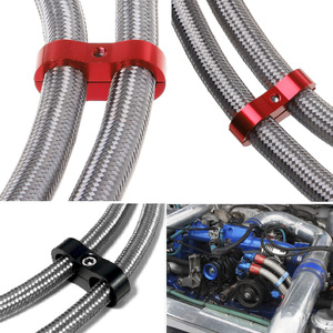 Abrazadera de Aluminio de Doble Orificio para Cables AN4/6/8/10, Modificación Automotriz - Product Image 5