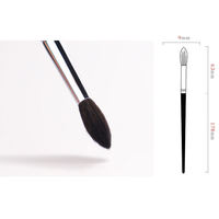 Pinceaux de maquillage professionnels de luxe 41 pièces avec manche en ébène, pinceau pointu pour surligneur, poils de chèvre haut de gamme, outils de maquillage professionnels