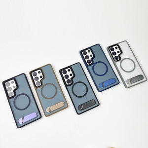 Avec support Housse rigide pour téléphone portable Samsung S24 S23 <span class=keywords><strong>Ultra</strong></span> Skin Feel Matte Magnetic Cell Phone Case For Samsung S25 - Product Image 1