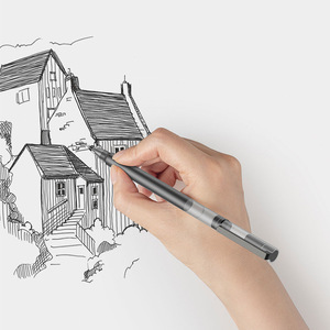 Stylo gel Mijia rouge et noir, lot de 10, séchage rapide, pour étudiants et usage au bureau - Product Image 2