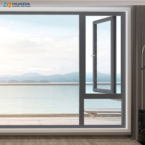 Finestre in Alluminio Certificate NFRC con Vetro Temperato Triplo, Finestre per Climi Freddi, Finestra a Battente con Zanzariera - Product Image 3