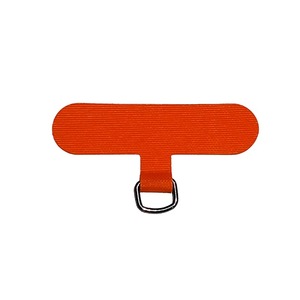 Sangle de téléphone portable en alliage métallique orange avec anneau en D, accessoire anti-perte pour la décoration du téléphone - Product Image 1