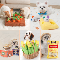 Vente chaude Crinkle Dog Nosework Toy IQ Training Squeaky Pet Snuffle Toy