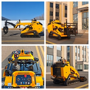 Mini-chargeuse compacte sur chenilles T750 à haut débit, capacité de charge 500 kg, avec attache hydraulique <span class=keywords><strong>Pioneer</strong></span>, moteur Kubota trois cylindres - Product Image 5