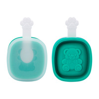 Moule à sucettes glacées en forme d'ours avec couvercle, en silicone, pour la fabrication de glaces, qualité alimentaire, réutilisable, démoulage facile, fait maison, mignon, DIY