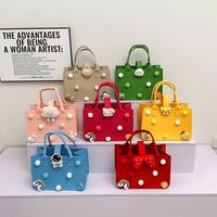 Sac en feutre MU à prix abordable, sac fourre-tout mignon pour jouets, sac cadeau, sac à main, sac d'épicerie portable et réutilisable