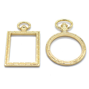 Bordures en résine époxy UV pour accessoires de bijoux DIY, modèles en résine époxy cristalline, bordures en alliage, pendentifs de collier, porte-clés - Product Image 3