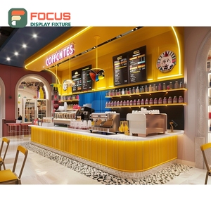 Exhibidor de Café Premium, Estante Alto para Tazas, Exhibidor de Productos de Roble Blanco - Product Image 1