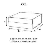 Boîtes cadeaux de luxe extra grandes de 60 cm, rose, fermeture magnétique, en vrac