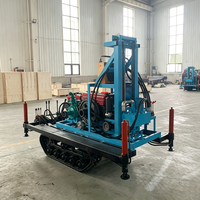 Foreuse rotative à couple élevé pour puits d'eau et petite foreuse sur chenilles à double vitesse pour sols variés