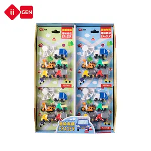 IIGEN Smart Novelty Car Puzzle Erasers For Kids Party Favors And School Prizes Trucks And Cars Vehicle Eraser Assortment