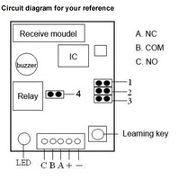 DC 12V 10A 1CH 433MHz Relais Sans Fil RF Télécommande Commutateur Module Récepteur Avec L'émetteur