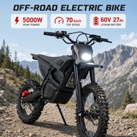M7 PRO Electric Dirt Bike 60V 27Ah Mid Mount Motor 5000W Peak Adult Offroad Motorcycle