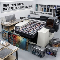 Impresora UV Plana Profesional FJ-6090 para Negocios de Etiquetas de Cristal Personalizadas, Máquina de Impresión Digital de Fácil Operación