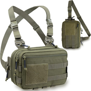 Muestra Gratuita de Bolsa Táctica Multifuncional, Bandolera/Pechera con Correa para Portar Pistola Oculta para Actividades al Aire Libre - Product Image 1