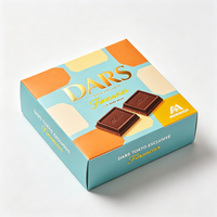 Boîte d'emballage de chocolat imprimée offset de qualité supérieure, expédition rapide en 72h, boîte en papier biodégradable, vente en gros