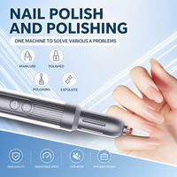 Lime à ongles électrique portable pour manucure à domicile ou en salon, avec 5 têtes de ponçage et écran LED