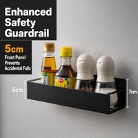 Étagère de rangement magnétique sans perçage pour réfrigérateur, organisateur mural pour porte-frigo