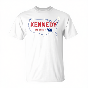 Kennedy The Spirit Of 68 T-shirt blanc unisexe taille adulte moyenne - Product Image 2