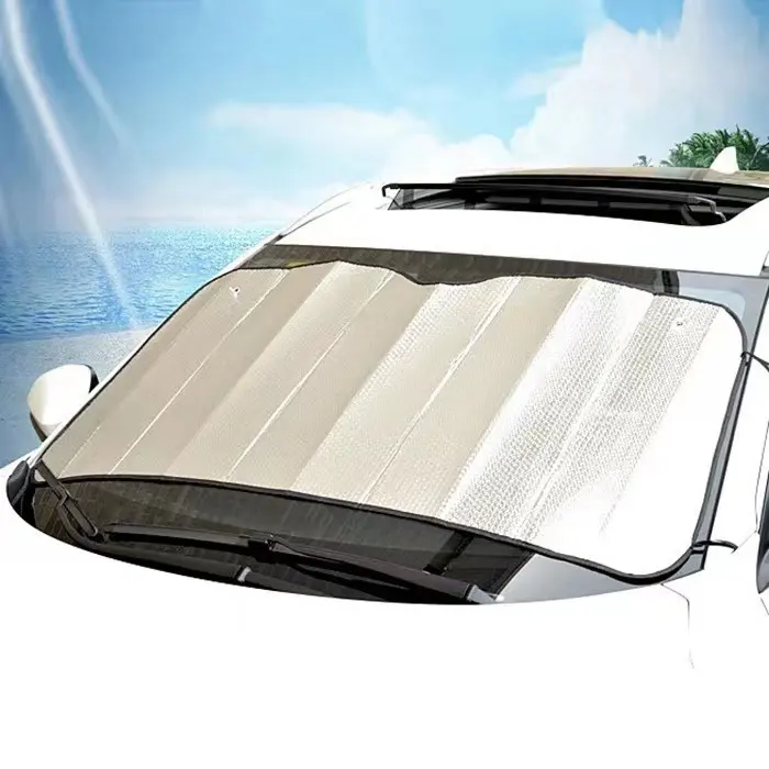 알루미늄 호일 자동차 양산 자외선 및 열 보호 자동차 앞 유리 양산 자동차 사용자 정의 로고