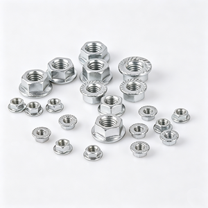 Tuerca hexagonal con brida GB6177.1 al por mayor, de acero al carbono cincado, tuerca de seguridad con brida dentada M6 M8 M10 M12 M16 M20 - Product Image 3