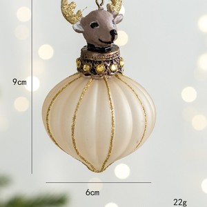 Wholesale Crystal Glass Finial <b>Christmas</b> Ornaments Large Hanging <b>Christmas</b> Finials Hanging <b>Christmas</b> <b>Tree</b> Decorations - Product Image 5