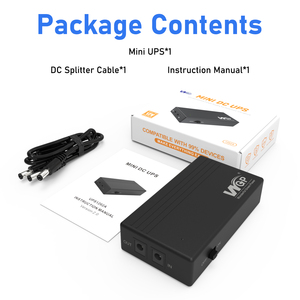แบตสำรองสำรองสำรอง12V สำหรับเราเตอร์ไวไฟไฟฟ้า wgp MINI DC UPS 2A 12V UPS ผลิตในจีน - Product Image 6