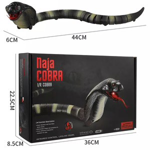 DWI Dowellin Electric Remote Control Snake Toy for Kids rc Snake <span class=keywords><strong>game</strong></span> Toy for Cats ricaricabile realistico Cobra toy - Product Image 1
