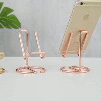 Support de téléphone portable en acier de conception moderne créative nouveau décor métallique paresseux en métal pour support de tablette plat de bureau