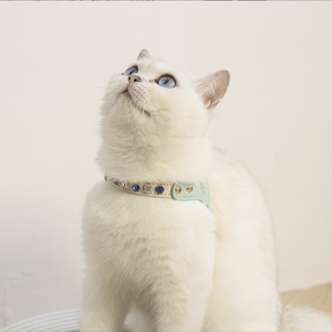 Offre Spéciale cuir Pu laisses imperméables chat chien harnais et laisse ensemble avec strass - Product Image 4