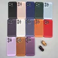 AilesTecca Étui de téléphone à dissipation thermique pour iPhone 16 15 14 13 Pro Max 7 8 Plus PC Cover Slim Case Protective Plain Funda