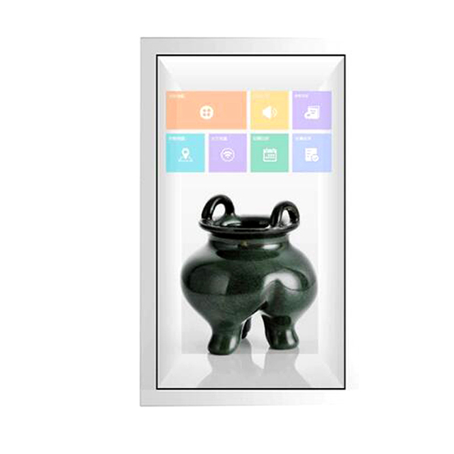 32inch Transparent Screen Display Box 3D Advertising Interactive LCD Touch Screen Display Cabinet