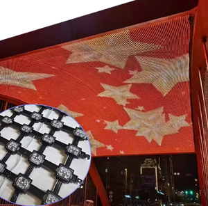 Griglia Pixel Light <span class=keywords><strong>Mesh</strong></span> <span class=keywords><strong>Screen</strong></span> vetro P100 DC12V programmabile a LED illuminazione architettonica permanente edificio Media illuminazione facciata - Product Image 2