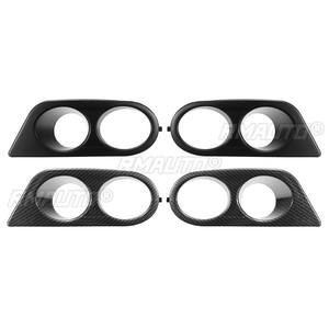 Paire de couvercles de phares antibrouillard pour BMW E46 M3 2 portes 2001-2006, en fibre de carbone noir brillant - Product Image 4