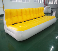 Canapé gonflable moderne pliable en PVC, pompe incluse, couleur et taille personnalisables, garantie 1 an, pour extérieur, camping, salon