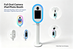 Photomaton portable en métal de haute qualité pour iPad avec connexion USB/Wi-Fi, impression instantanée et anneau lumineux - Exposition de selfies - Product Image 5