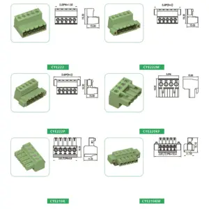 Cymanu IEC PCB Mount Screw Plug In Mounting Terminal Block Available Selection Connector Cable Blocks-plug