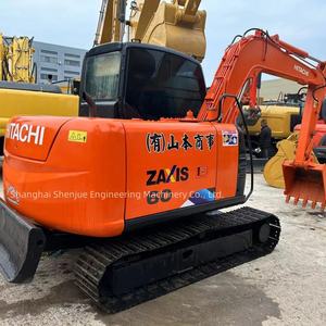 Prix bas, haute qualité, mini-excavatrice sur chenilles d'occasion Hitachi 60, équipement d'ingénierie Hitachi 60 70 80, vente chaude - Product Image 1