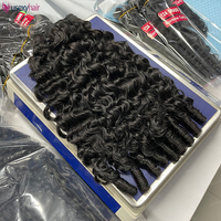 Vendor Rambut Wanita Moq Rendah, Produk Rambut Double Weft Remy Human Virgin Hair, Rambut Burma Keriting Alami Tanpa Proses, Bundel Rambut Mentah India