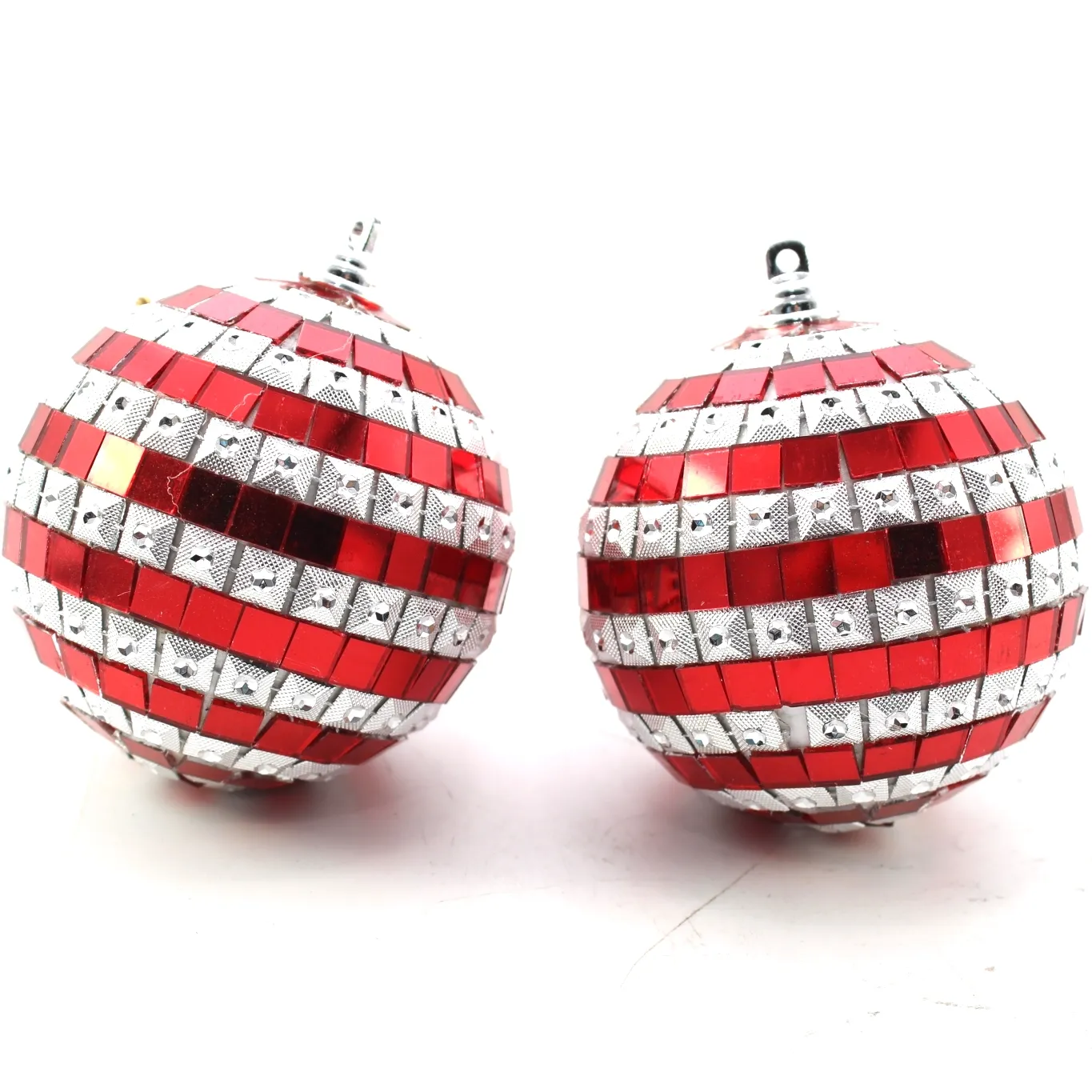 Fabriek Handgemaakte Custom Kerstboom Opknoping Ornament Cadeau 20Cm Plastic Schuim Disco Spiegel Bal Voor Vakantie Feest Decoraties