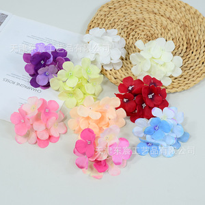 Cabezas de Flores de Hortensia Artificiales Dongchen Crafts, Flores de Seda en Miniatura para Decoraciones de Boda, Decoración del Hogar, Exhibición de Escritorio - Product Image 4